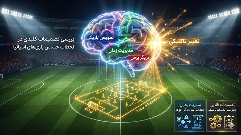 بررسی تصمیمات کلیدی در لحظات حساس بازی های اسپانیا